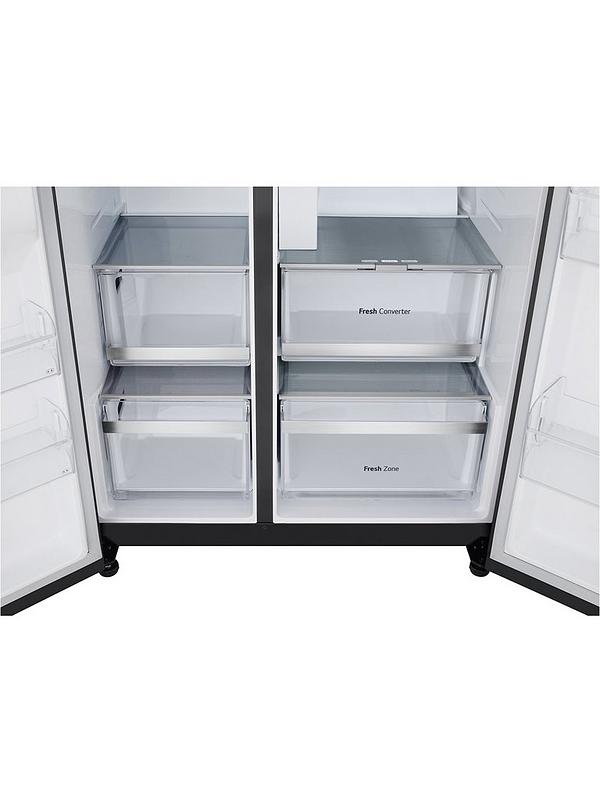 LG InstaView GSXE90EVAD 628L Smart Inverter American Style Fridge Freezer - Black Steel - Image 5